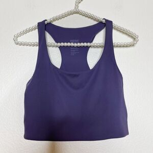 Girlfriend Collective Size XS Sports Bra Racerback Purple Pullover Compressive